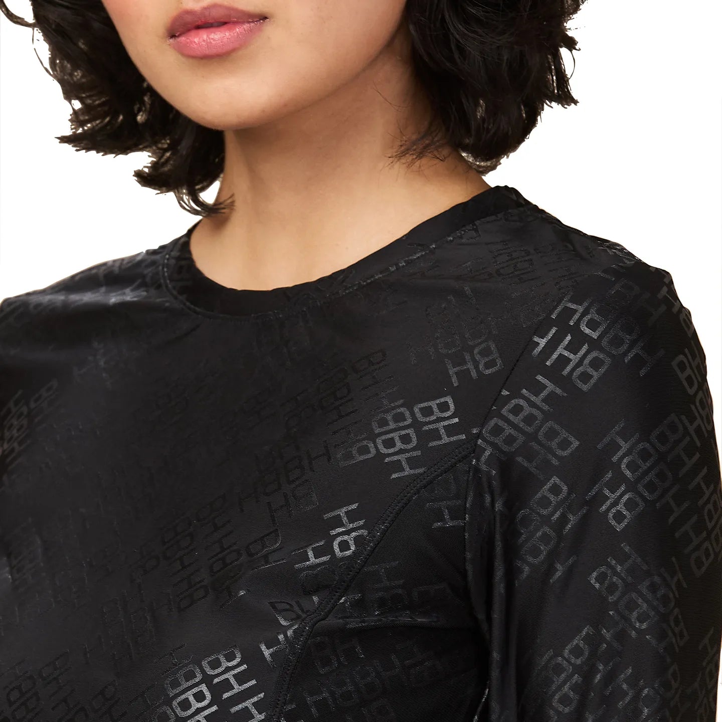 Being Human Clothing Womens-Top Crew Neck Black
