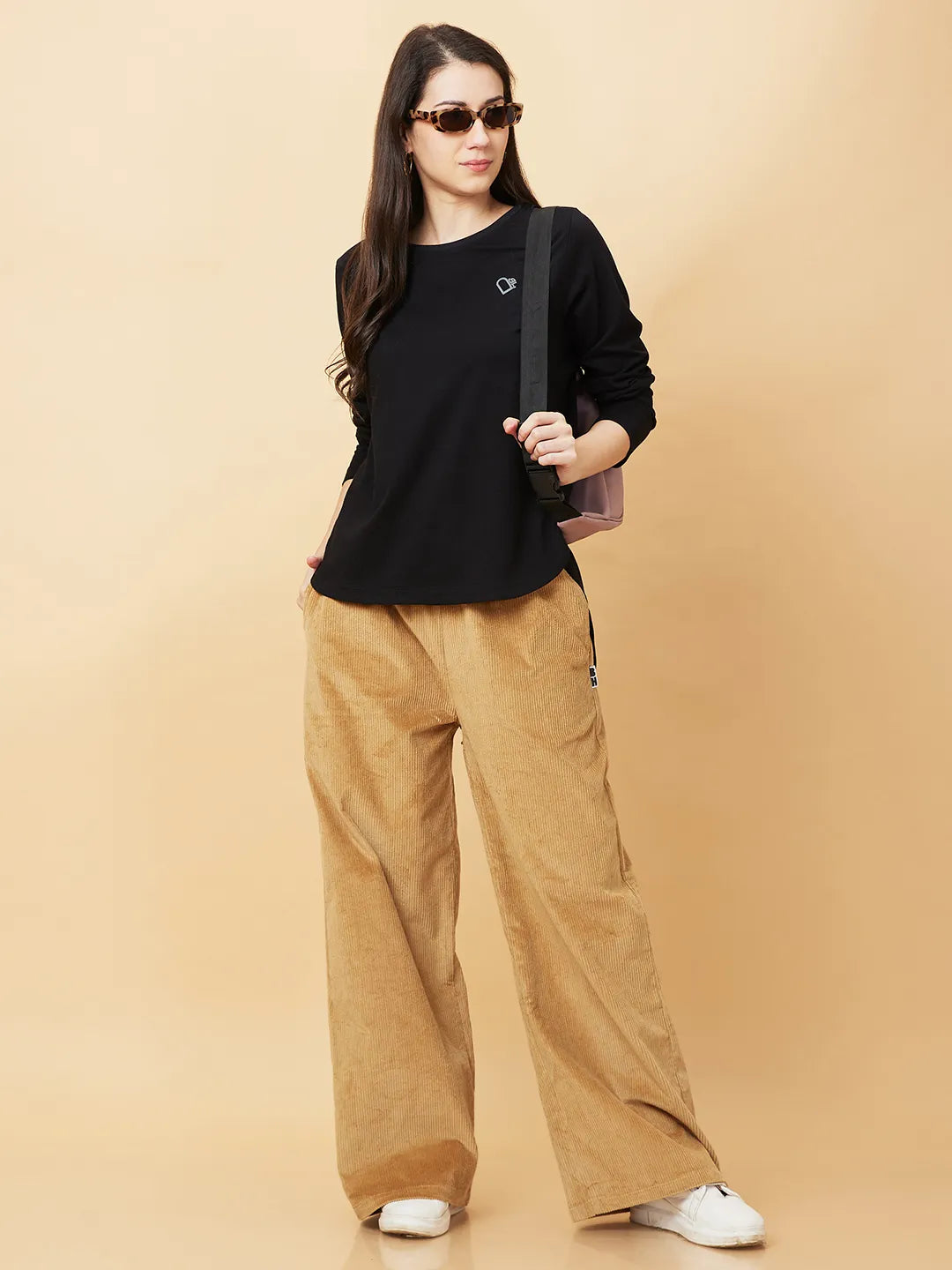 Being Human Clothing Womens-Top Crew Neck Black