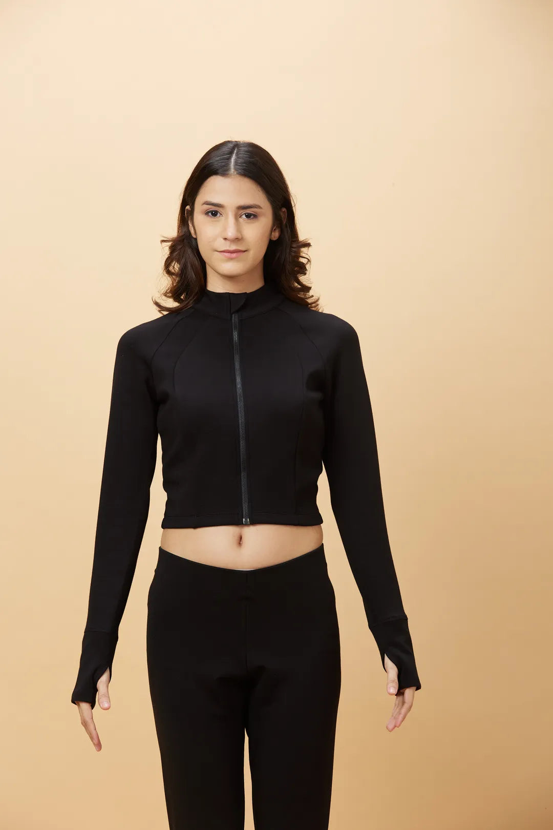 Being Human Clothing Womens-Top Crew Neck Black