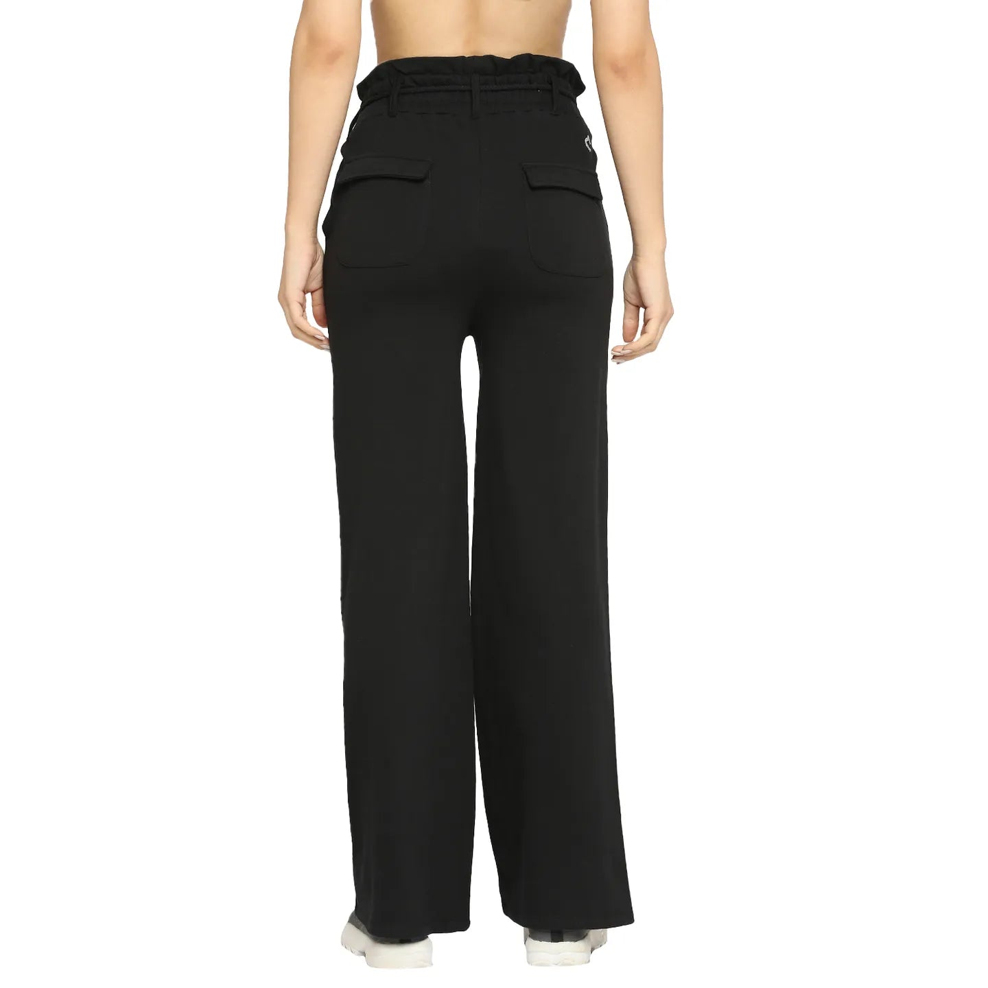 Being Human Clothing Women Wide Leg Fit Track Track-Black