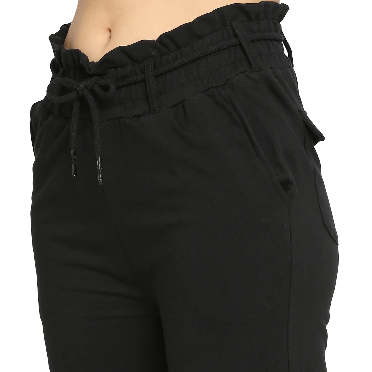 Being Human Clothing Women Wide Leg Fit Track Track-Black