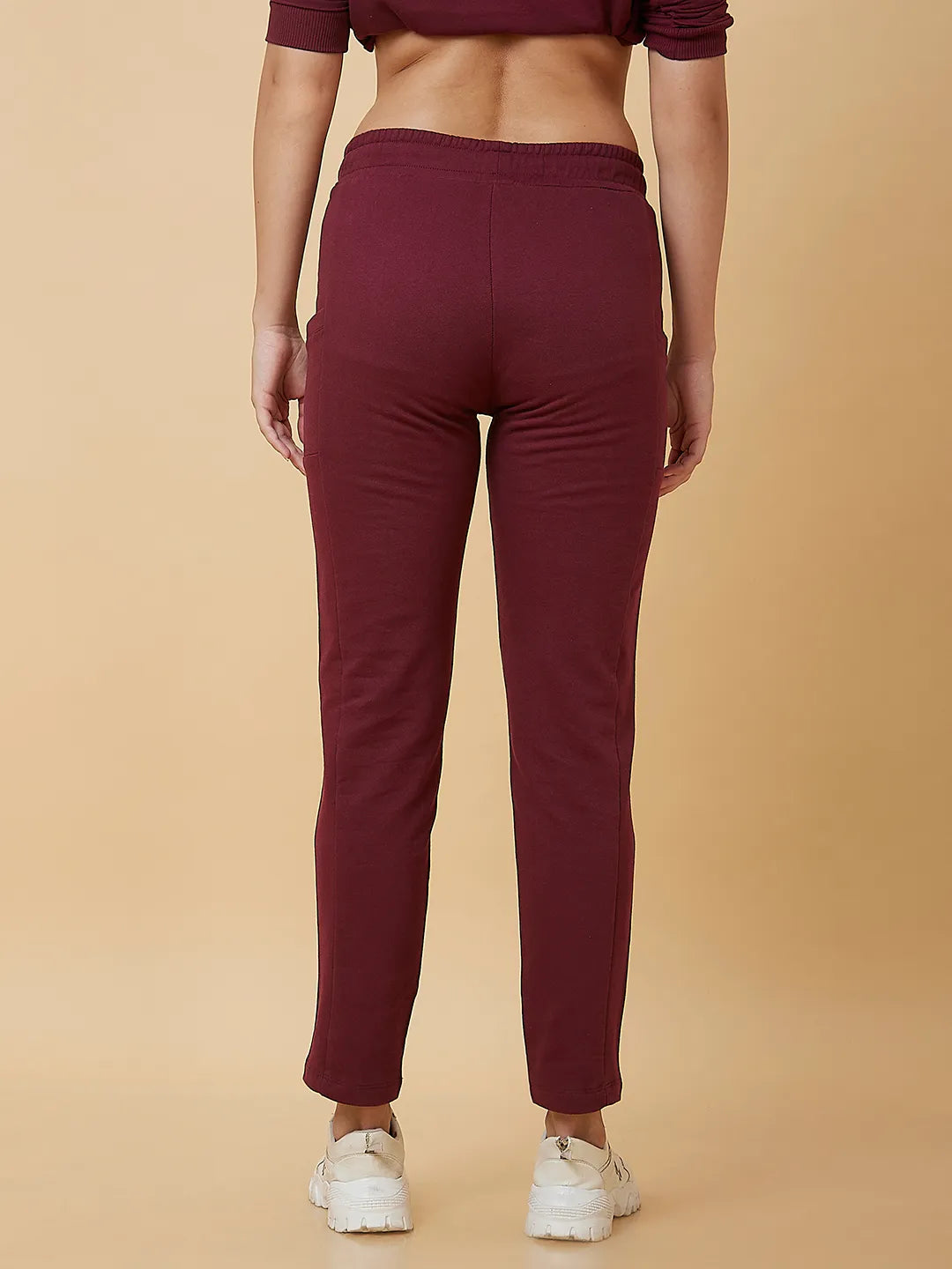 Being Human Clothing Women Regular Fit None Track Maroon