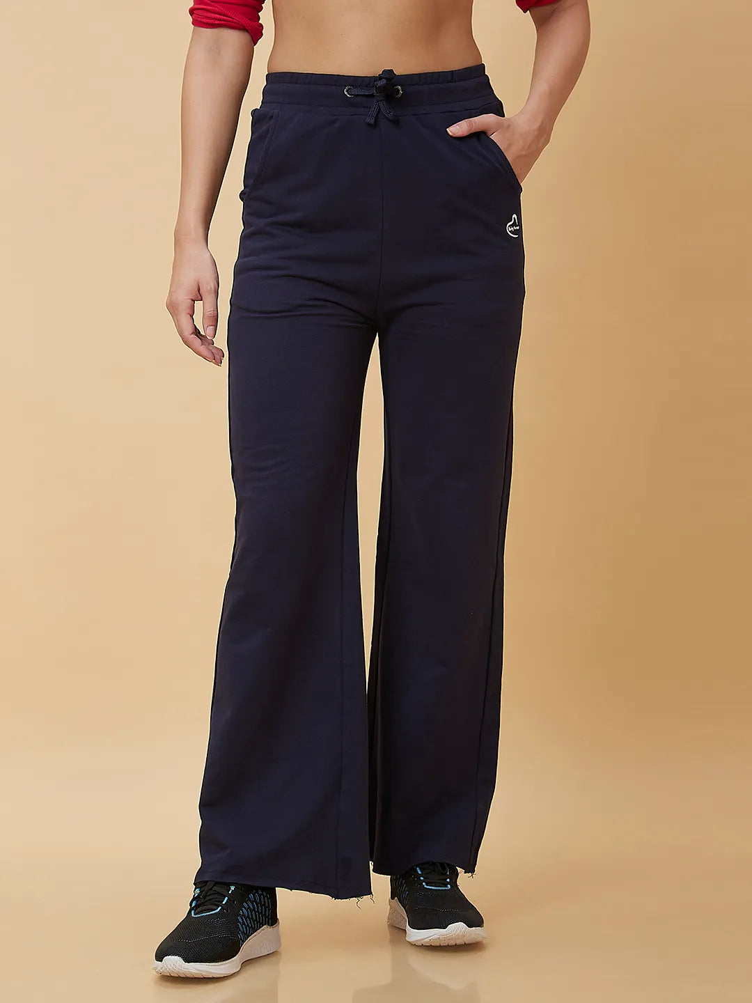 Being Human Clothing Women Wide Leg Fit None Track Navy