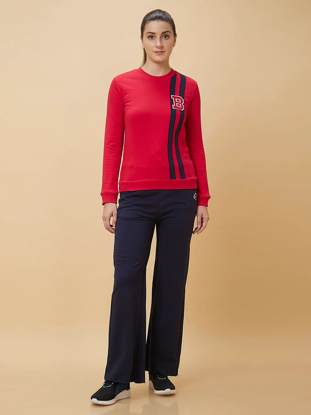 Being Human Clothing Women Wide Leg Fit None Track Navy