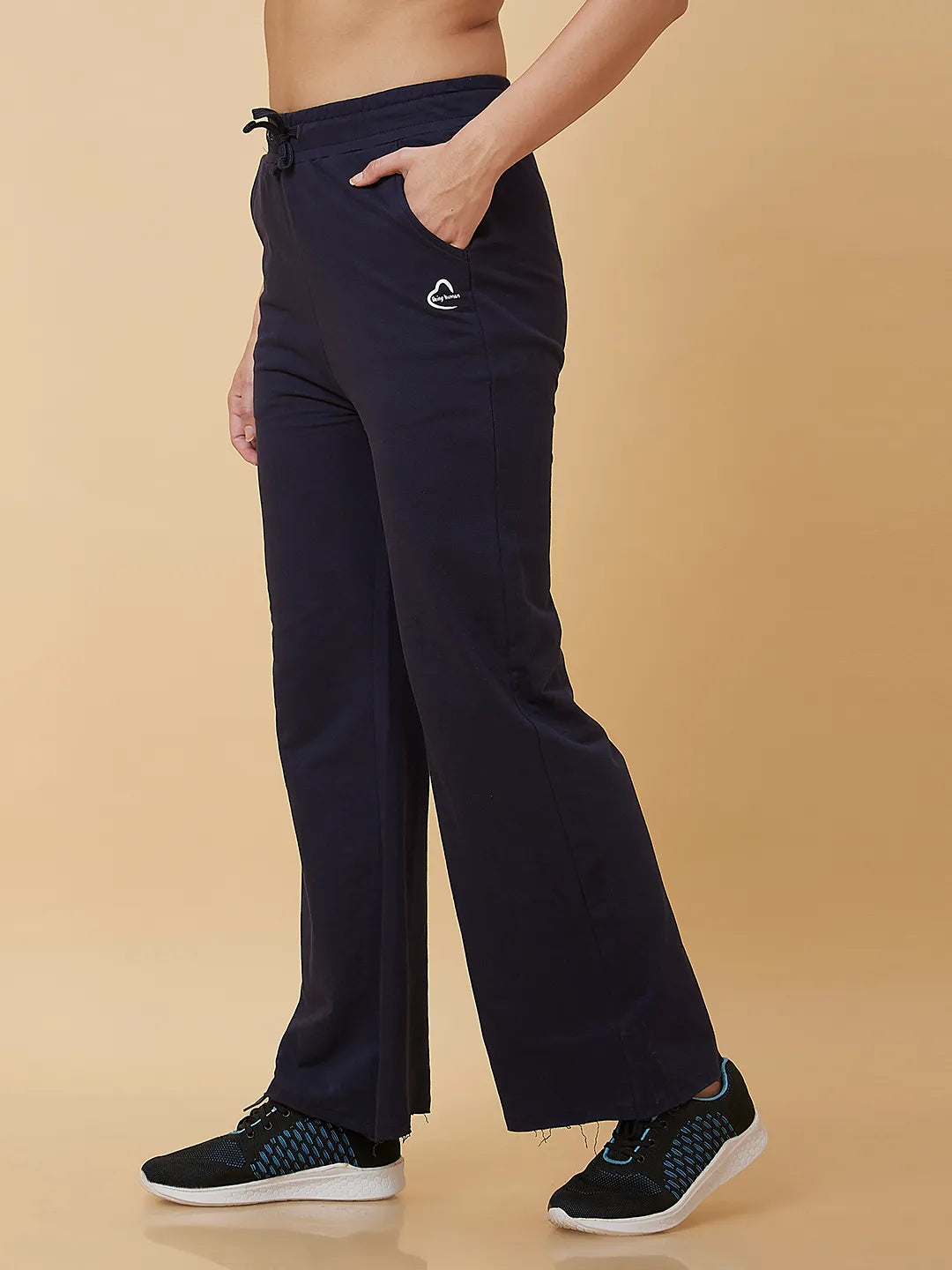 Being Human Clothing Women Wide Leg Fit None Track Navy