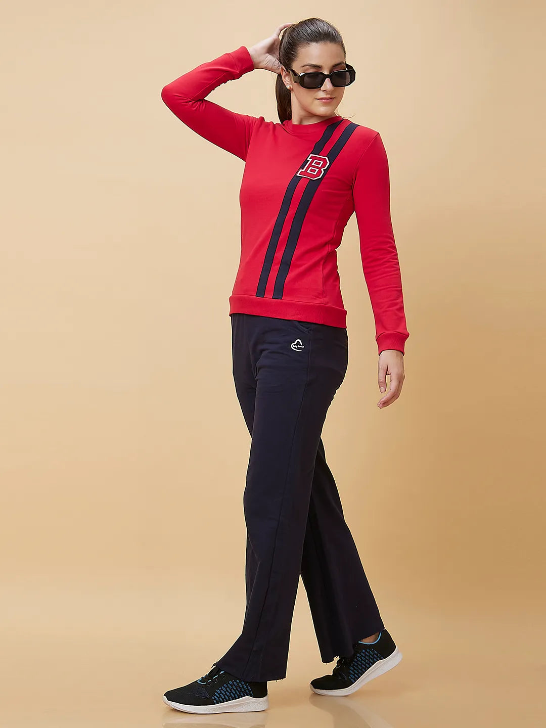 Being Human Clothing Women Wide Leg Fit None Track Navy