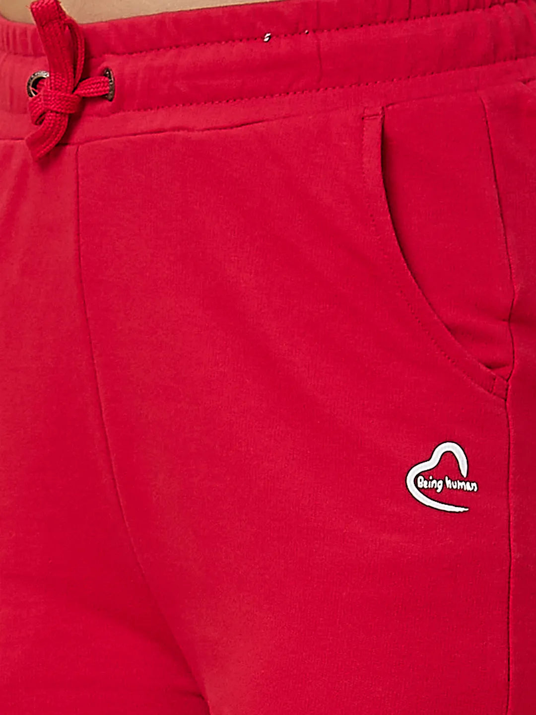 Being Human Clothing Women Wide Leg Fit None Track Red