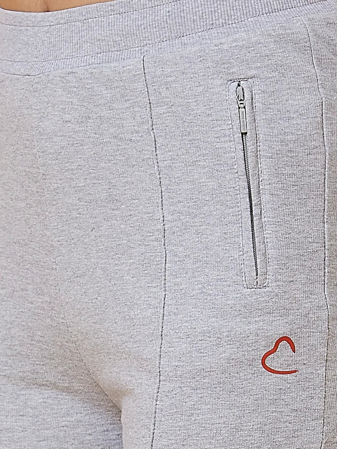 Grey Wide Leg Fit Women's Cotton Track Pants By Being Human Clothing