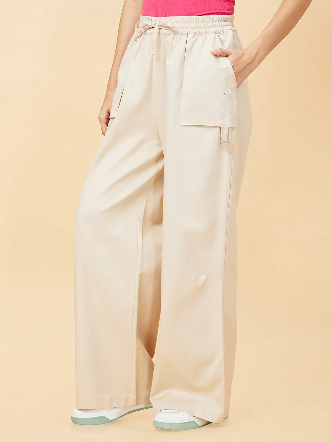 Being Human Clothing Track Womens Almond Milk