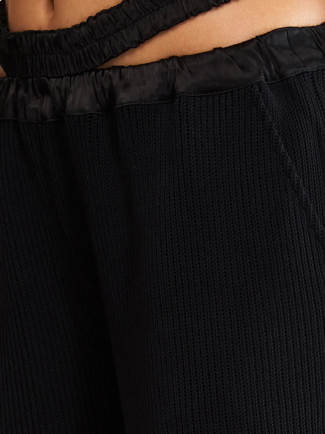 Being Human Clothing Womens-Bottom Track Black