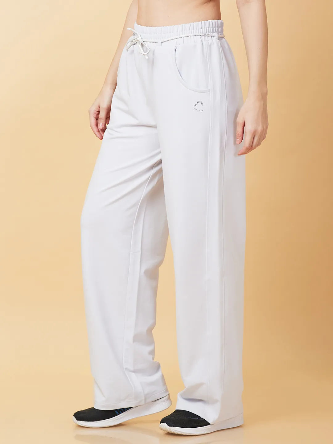 Being Human Clothing Womens-Bottom Track Ice Grey