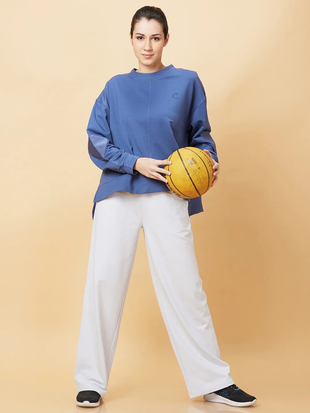 Being Human Clothing Womens-Bottom Track Ice Grey