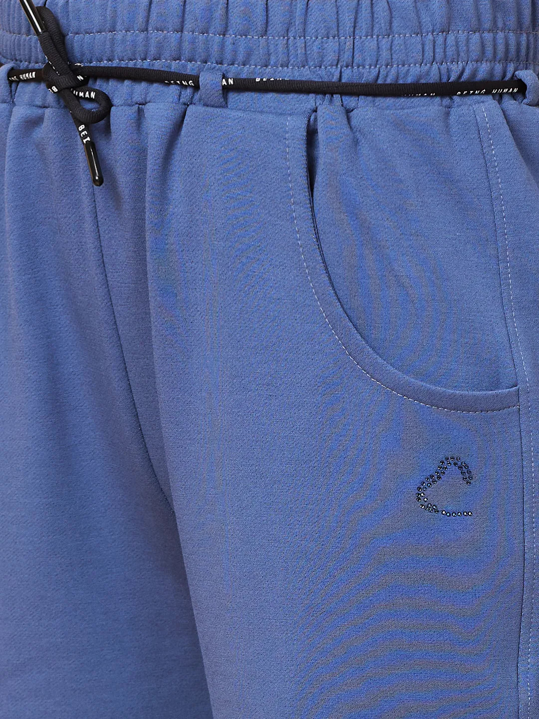 Being Human Clothing Womens-Bottom Track Pale Blue