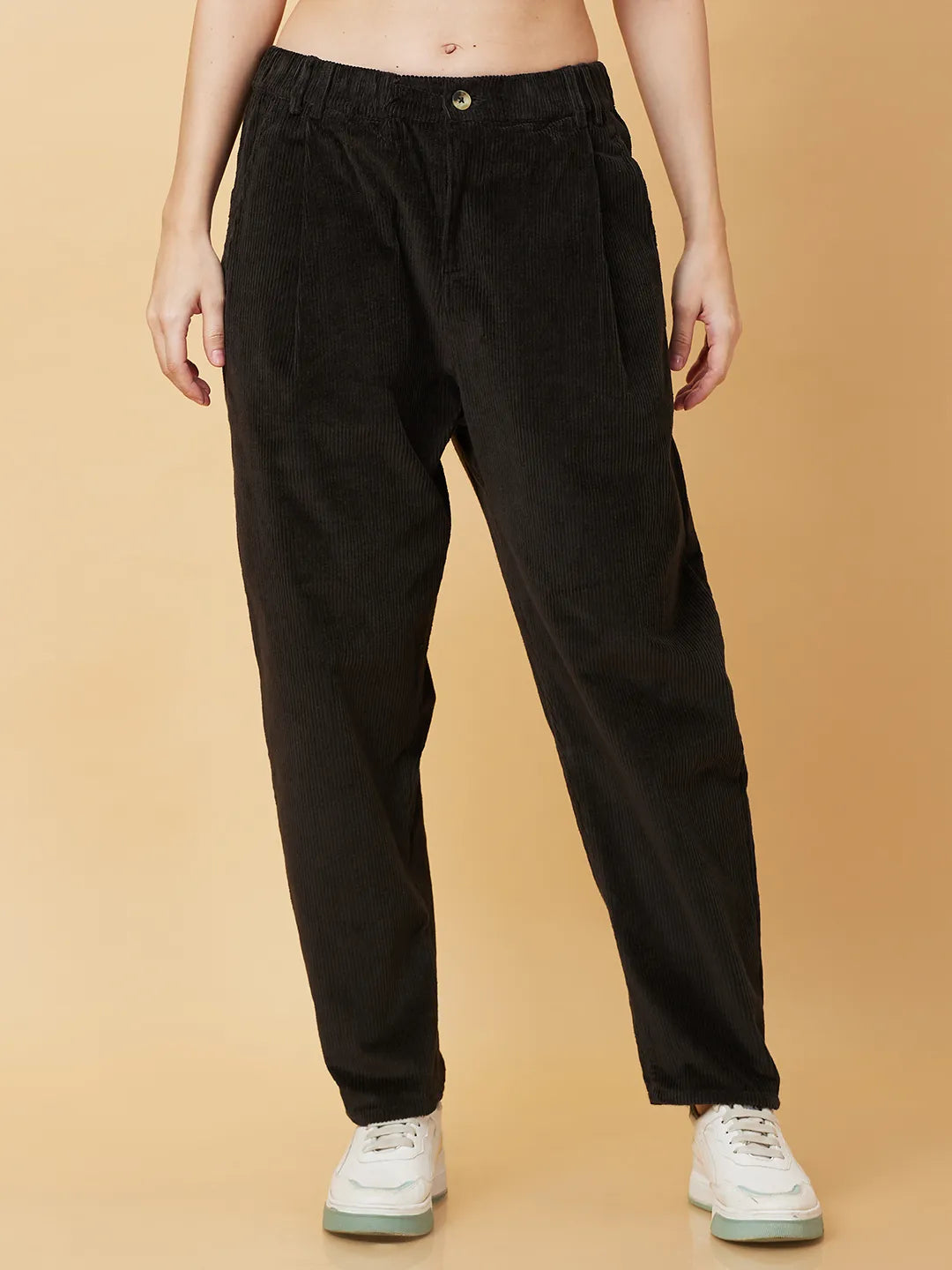 Womens-Bottom Track Dark Olive by Being Human Clothing