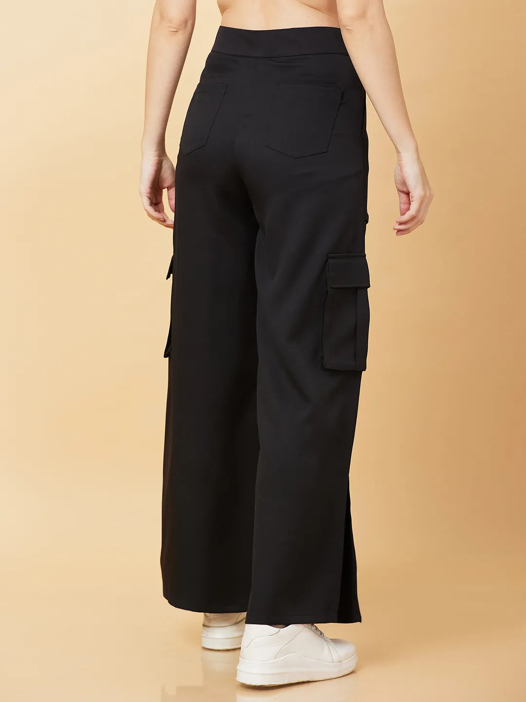 Being Human Clothing Womens-Bottom Track Black