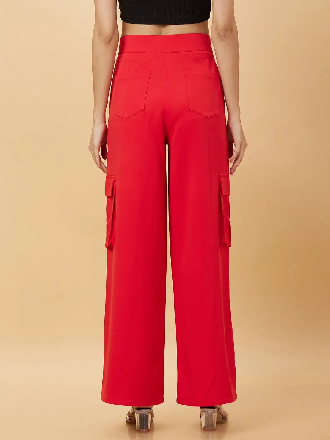 Being Human Clothing Womens-Bottom Track Red