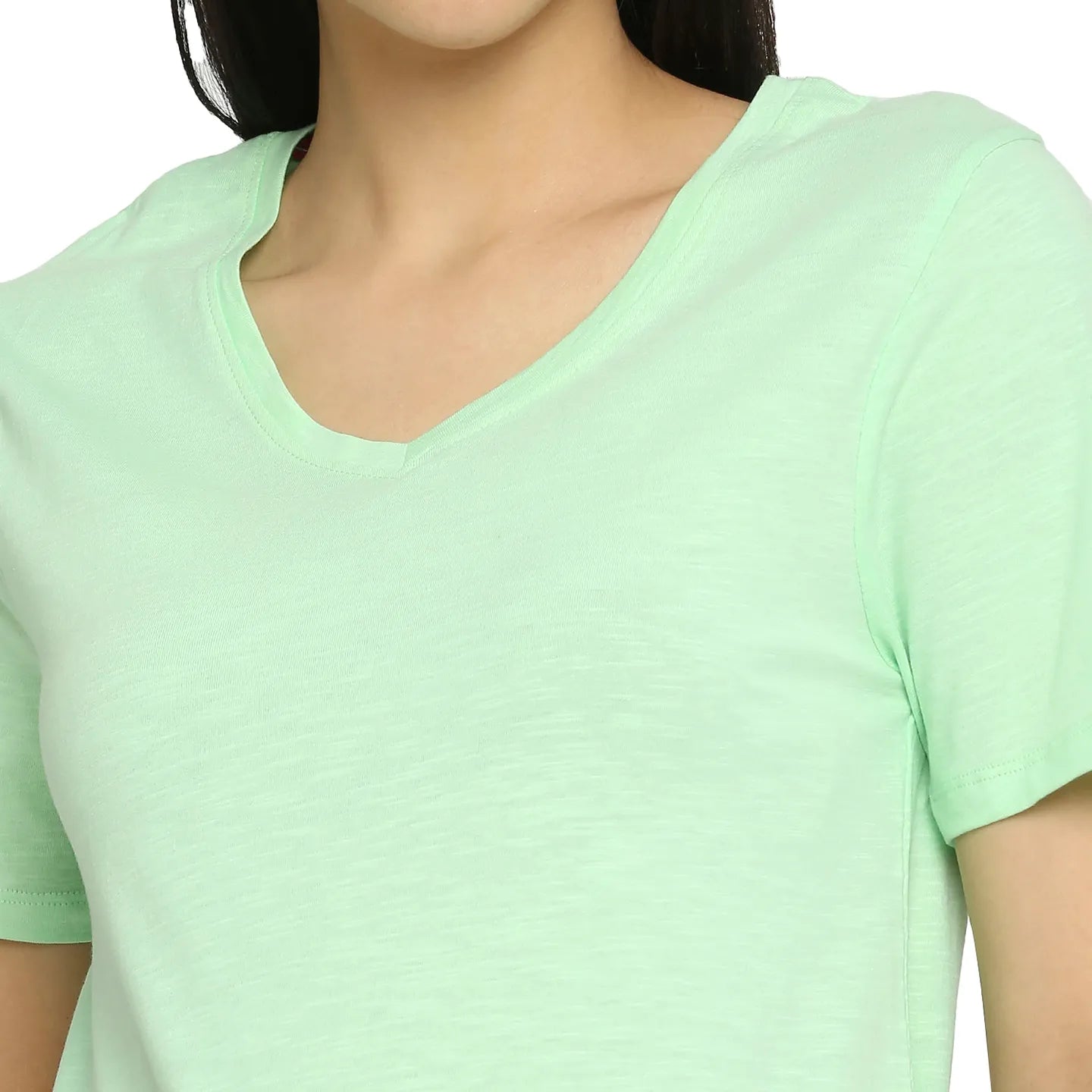 Being Human Clothing Women Crew Neck T-Shirts-Patina Green