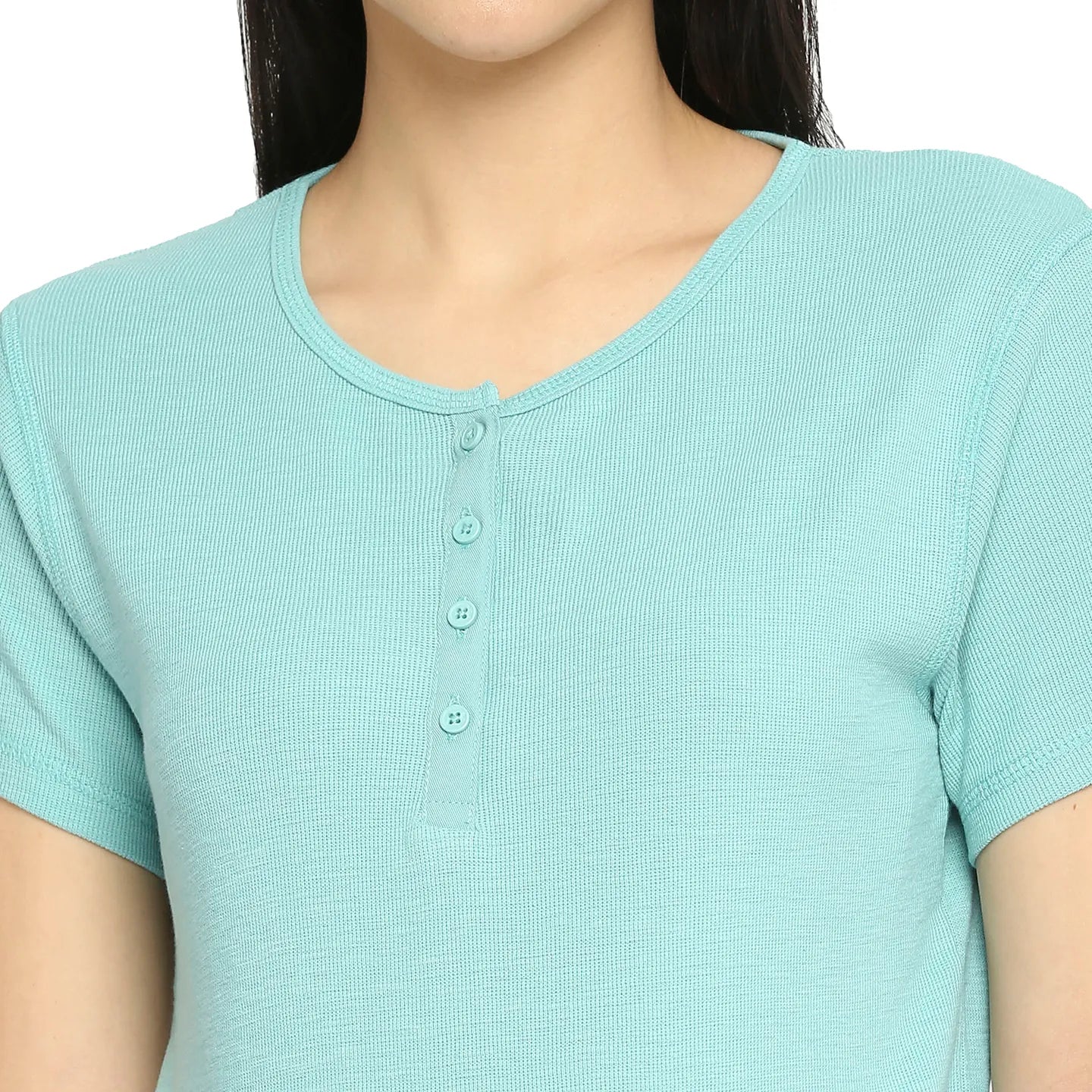 Being Human Clothing Women Easy Fit Crew Neck T-Shirts-Wasabi