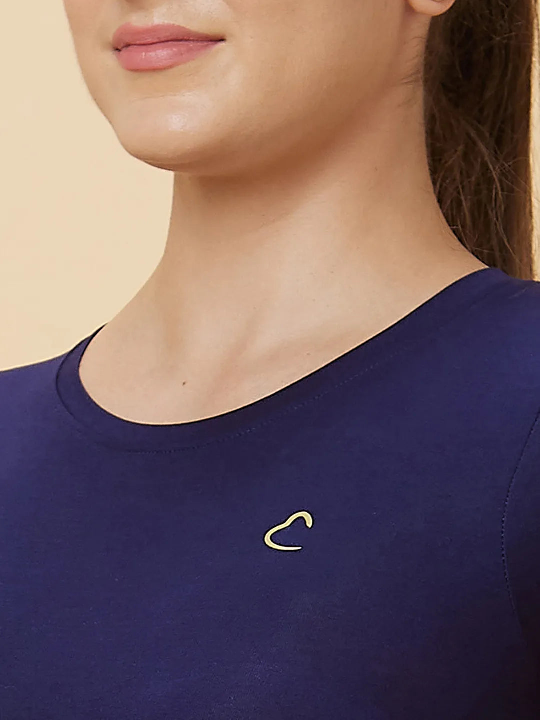 Being Human Clothing Women Slim Fit Crew Neck Jackets Midnight Navy