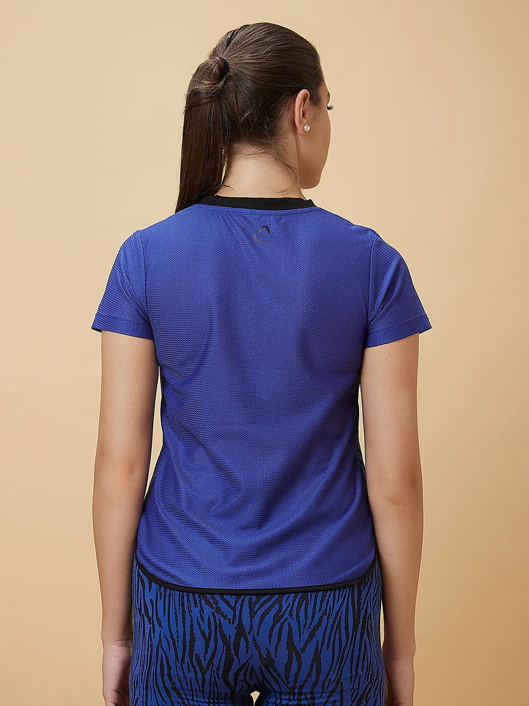 Being Human Clothing Women Easy Fit Crew Neck T-Shirts Cobalt