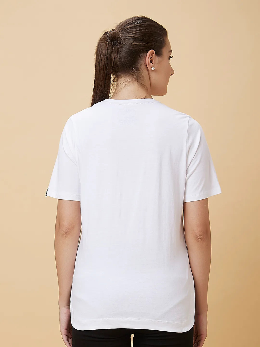 White Boxy Fit Short Sleeve Women's T-Shirt By Being Human Clothing