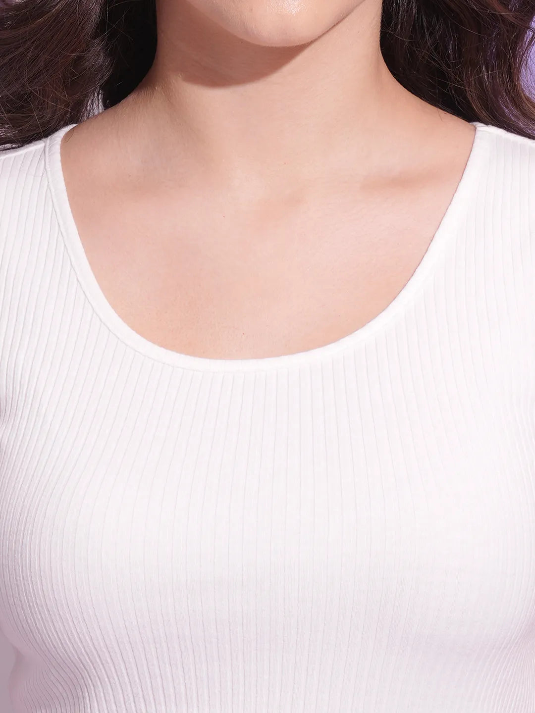 Being Human Clothing Women Crop Tank Top T-Shirts-White