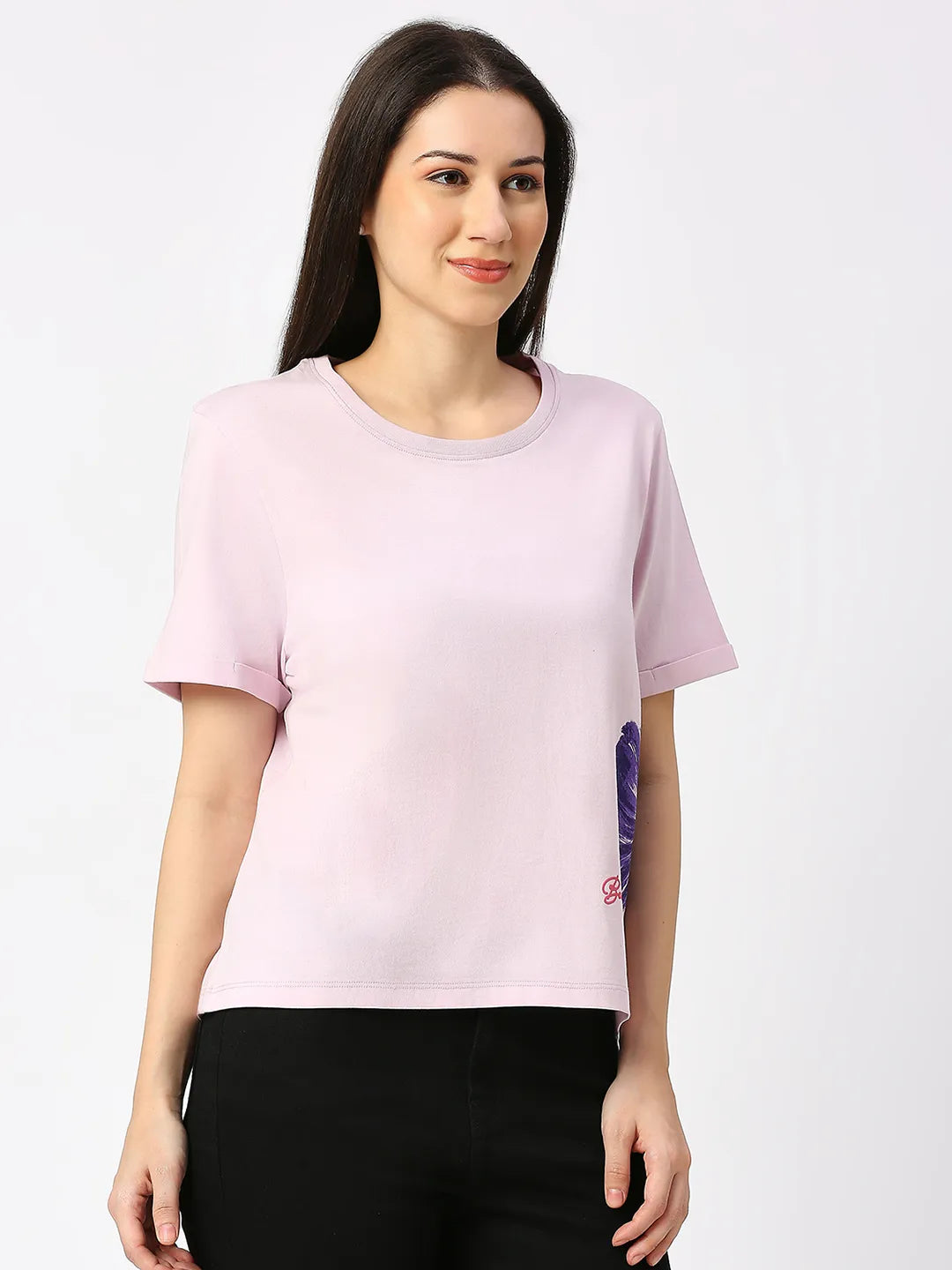 Being Human ClothingWomen CREW NECK PASTEL LILAC by Being Human Clothing
