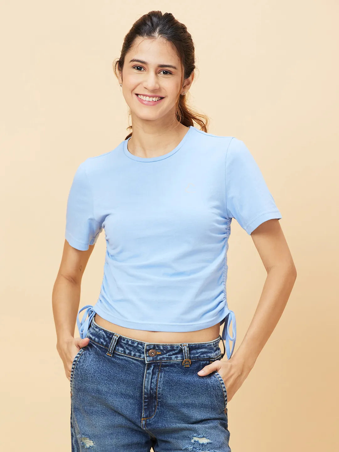 Being Human Clothingwomen Crew Neck Cashmere Blue