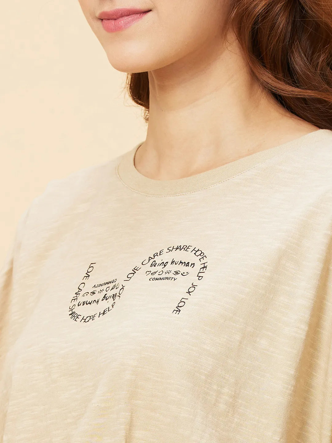 Being Human Clothingwomen Crew Neck Irish Cream