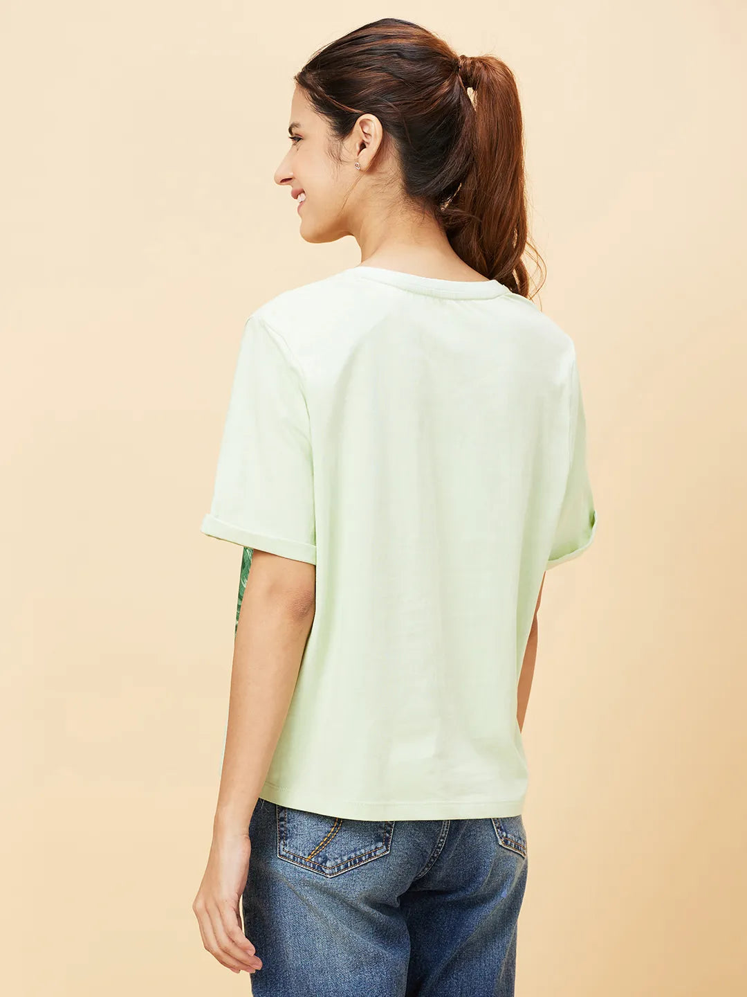 Being Human Clothingwomen Crew Neck Seafoam Green