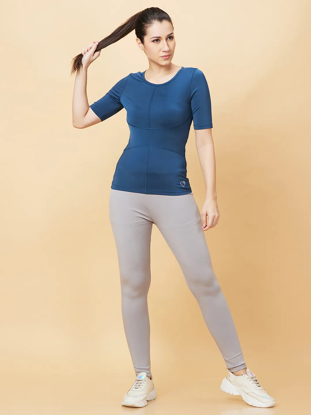 Womens-Top Crew Neck Sea Port by Being Human Clothing