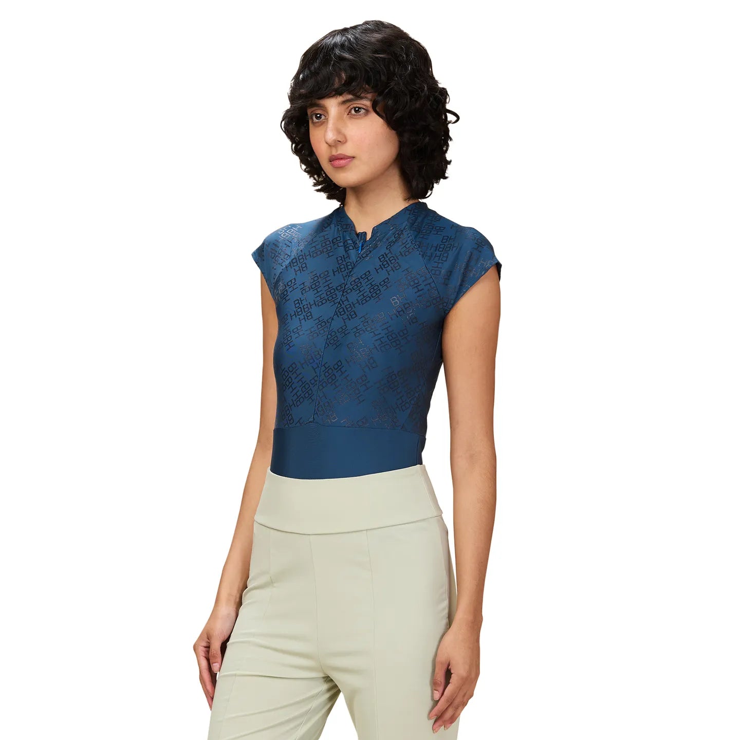 Womens-Top Crew Neck Sea Port by Being Human Clothing