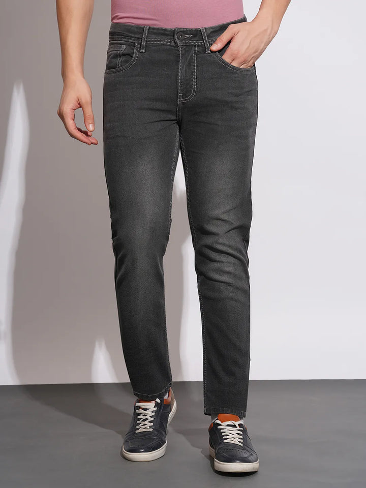 Grey Slim Fit  Denim for Men