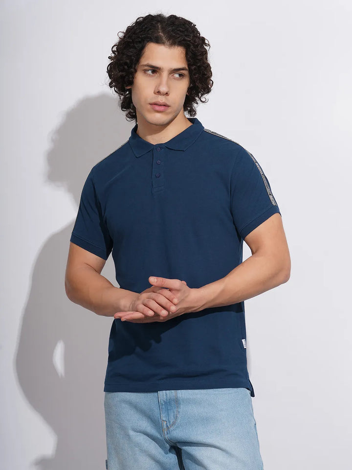Navy Regular Fit Men's Polo T-Shirt