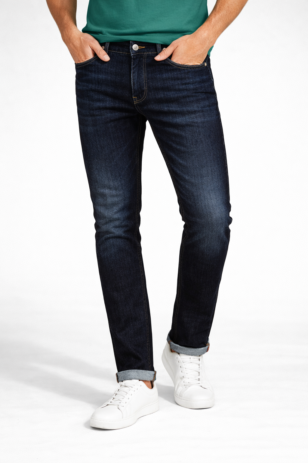Dark Tone Skinny Fit Denims For Men By Being Human Clothing