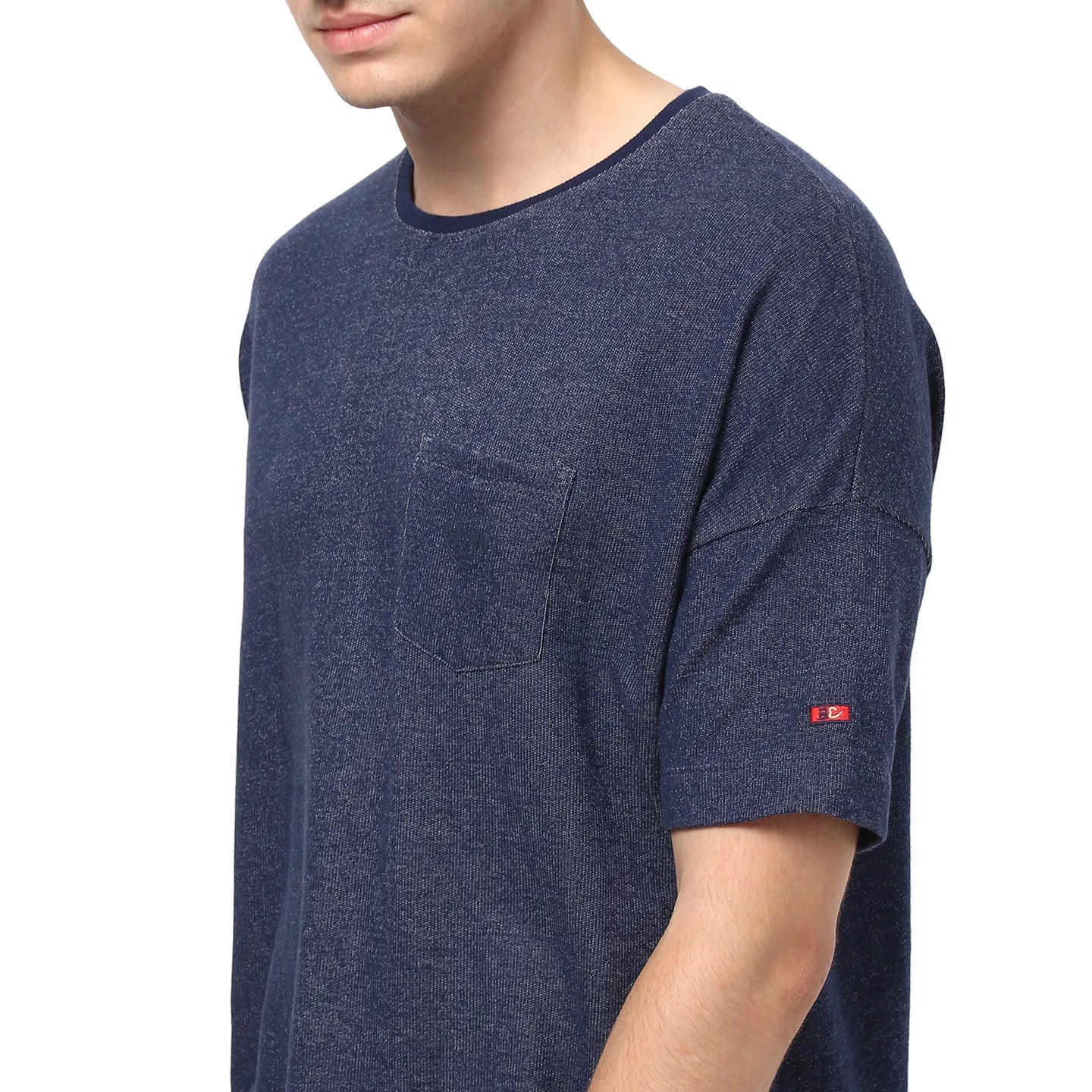 Being Human Clothing Men Regular Fit Crew Neck Sweatshirt-Mood Navy