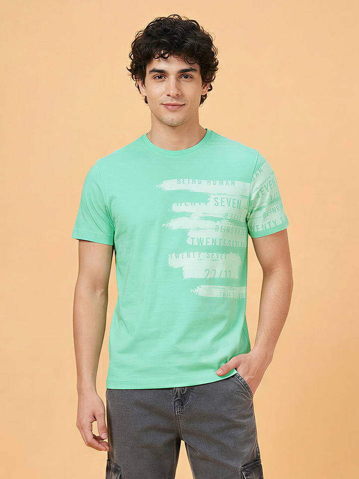 Moderno Fit Men's Short Sleeve Round Neck T-Shirt  