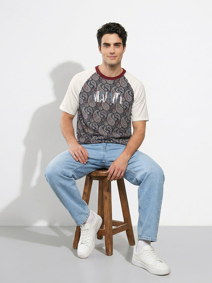 Marvel Comics Multicolor Easy Fit Men's Half Sleeves Round Neck T-Shirt by Being Human Clothing