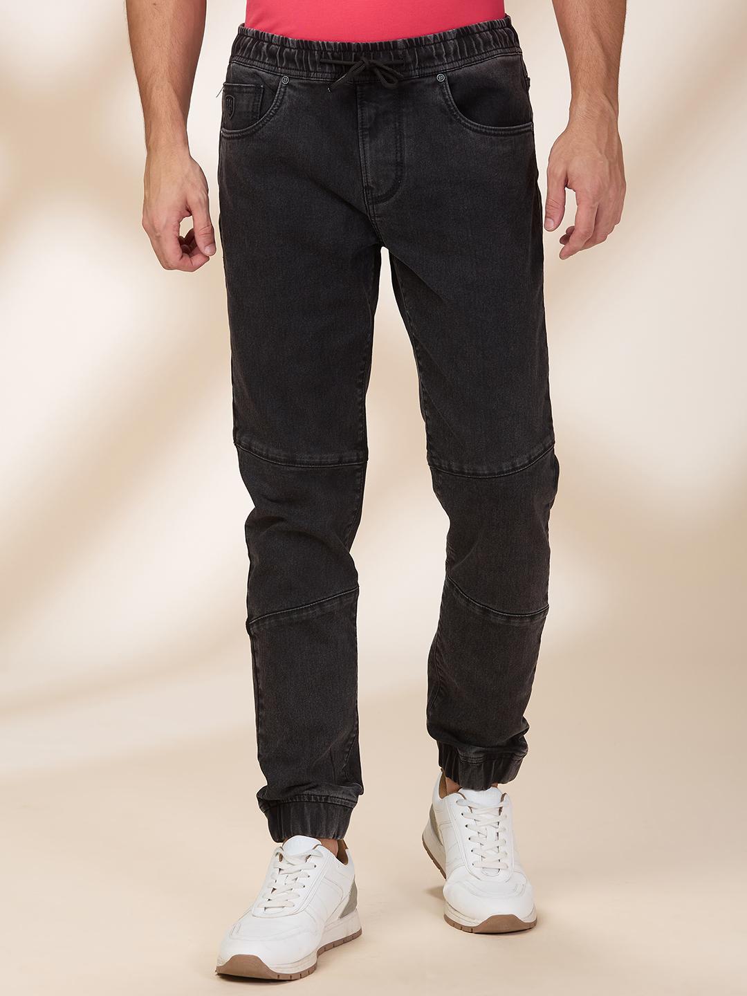 Grey Slim Fit Joggers For Men By Being Human Clothing