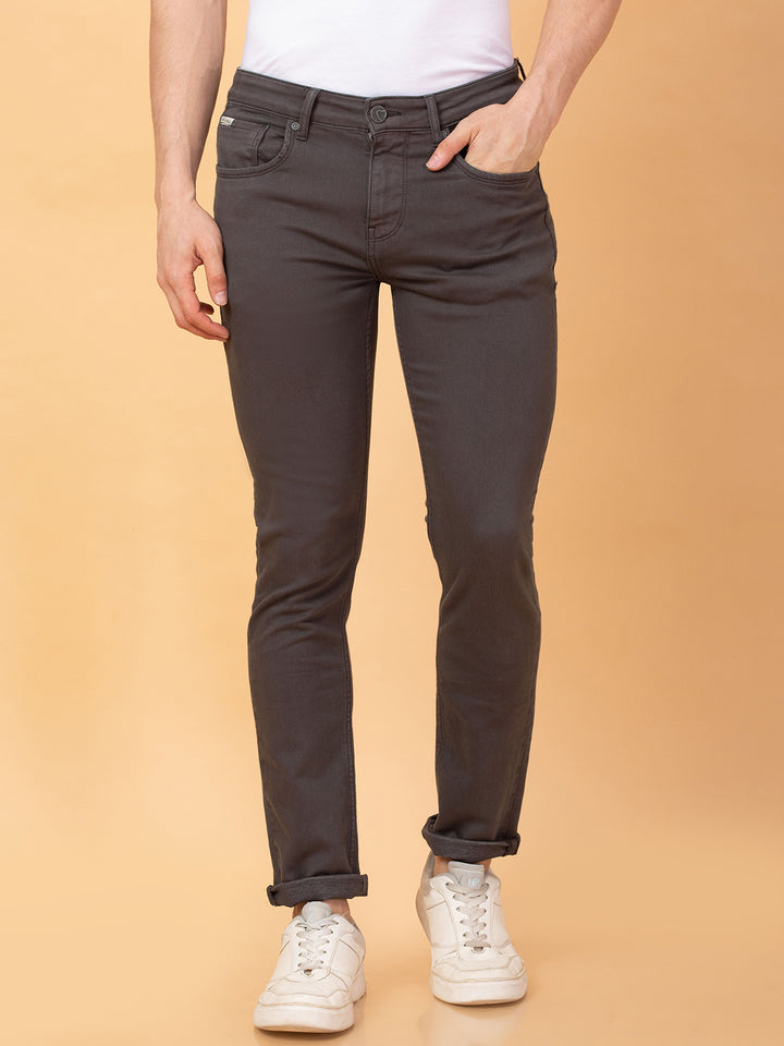 Black Neon-Slim Fit Denims for Men by Being Human Clothing