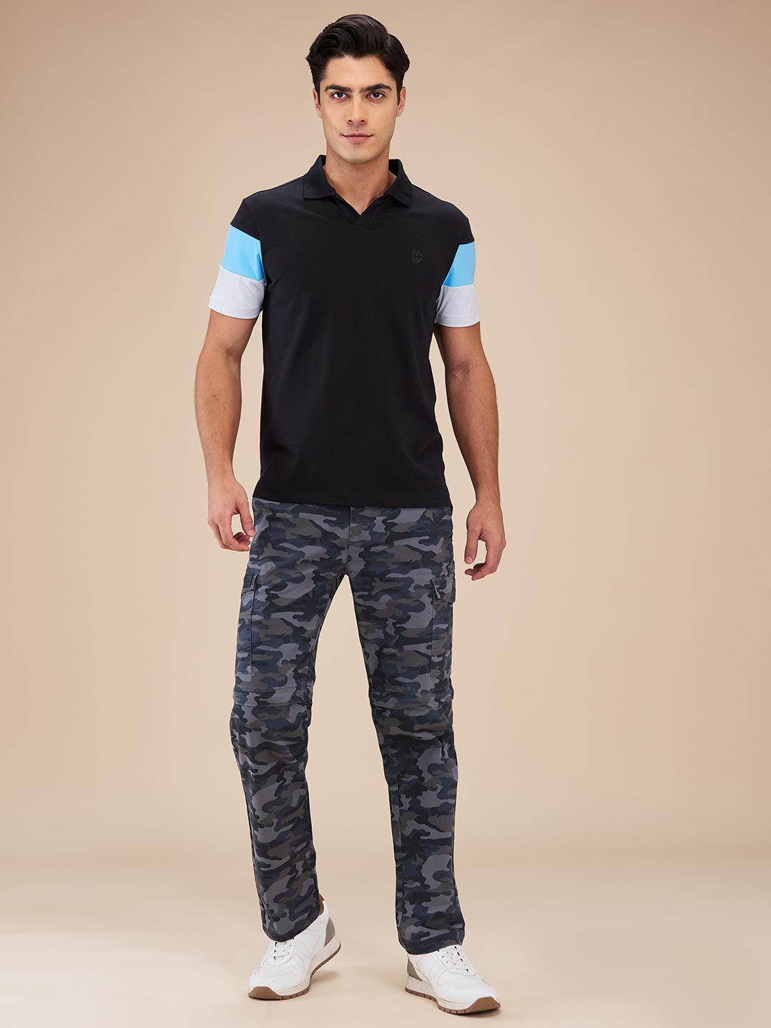 Grey Camo Easy Fit Cargo For Men By Being Human Clothing