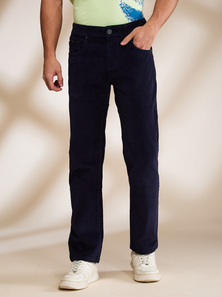 Blue Krypton-Straight Fit Denims for Men by Being Human Clothing