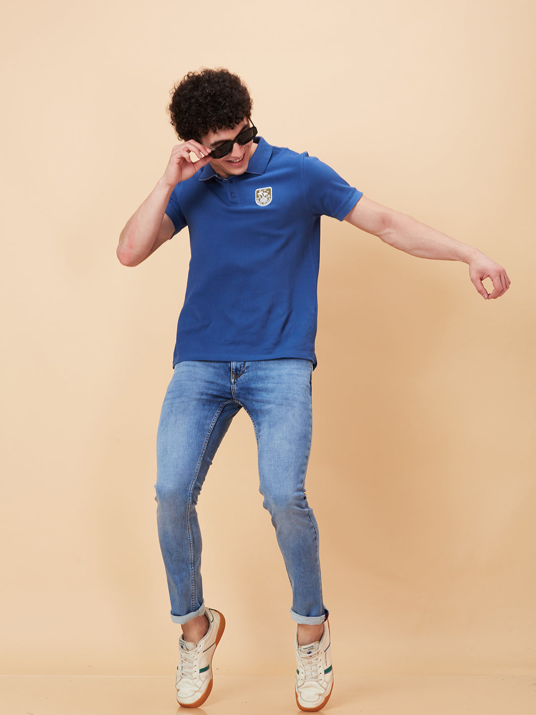 Light Blue Skinny Fit Denims For Men By Being Human Clothing