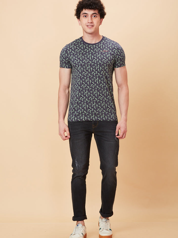 Grey Neon-Slim Fit Denims for Men by Being Human Clothing