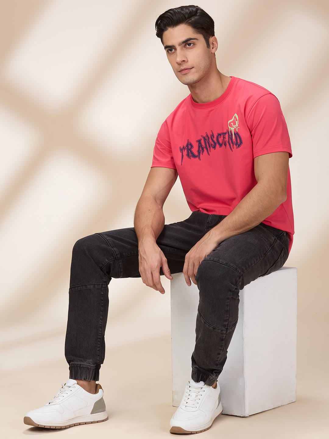 Grey Slim Fit Joggers For Men By Being Human Clothing