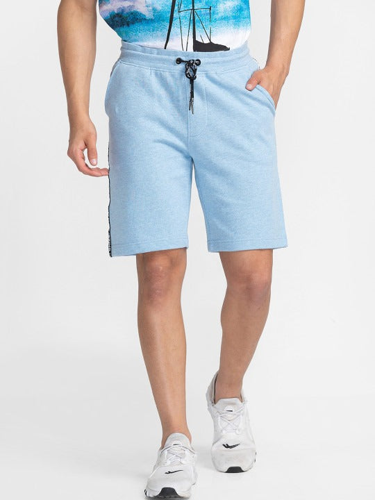 Blue Regular Fit Men's Shorts by Being Human Clothing
