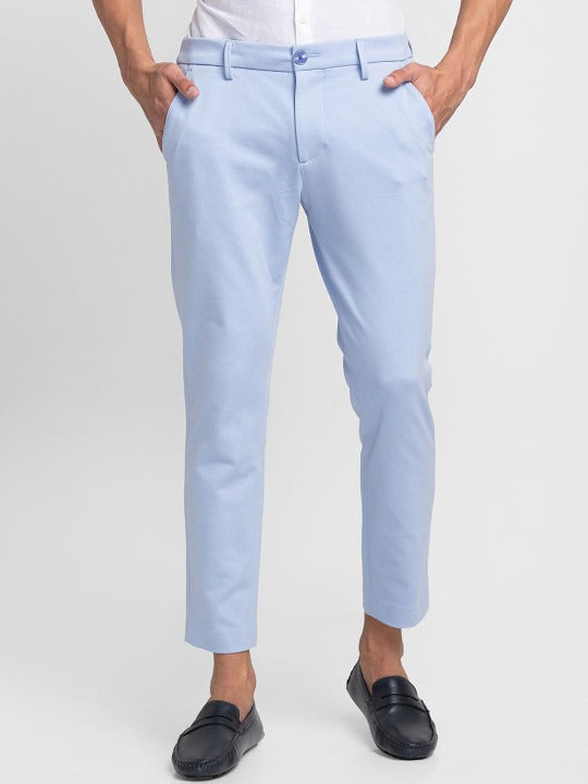 Sky Cropped Fit Chinos For Men By Being Human Clothing